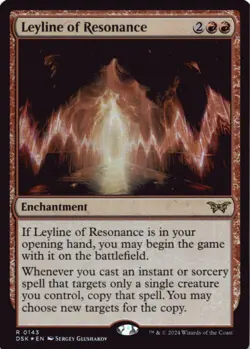 MTG Leyline of Resonance Foil NM Duskmourn: House of Horror Magic 143 - Image 1