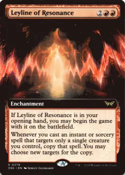 MTG Leyline of Resonance (Extended Art) Normal NM Duskmourn: House of Horror Mag - Image 1