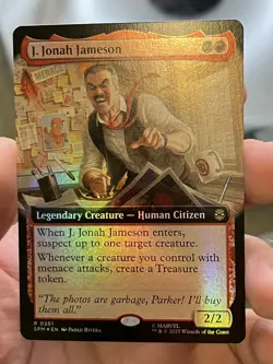 MTG ~ J. Jonah Jameson ~ (Extended Art) FOIL Rare #0261 Marvel's Spider-Man : NM - Image 1