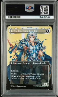 2025 MTG FINAL FANTASY #0380 CECIL, DARK KNIGHT/CECIL, REDEEMED PALADIN PSA 10 - Image 2