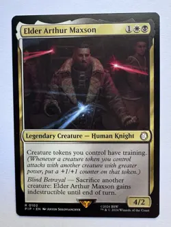 Elder Arthur Maxson 0102 MTG PIP Fallout Rare Magic - Image 1