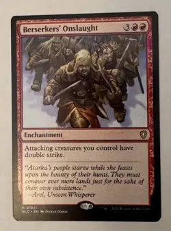 Berserkers’ Onslaught [Bloomburrow Commander] Near Mint Magic MTG BLC - Image 1