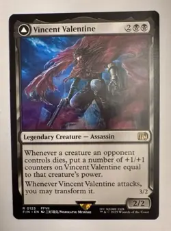 NM Vincent Valentine, MTG, Final Fantasy, Magic the Gathering, 125 - Image 1