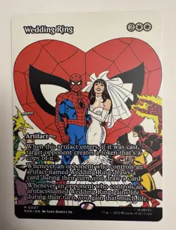 Wedding Ring Borderless 0007 MTG Marvel Universe Eternal Mythic NM - Image 1