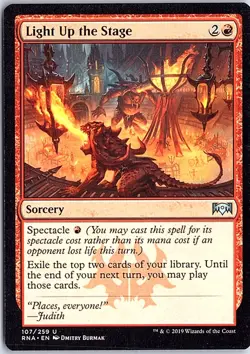 Light Up the Stage U Ravnica Allegiance 107 Near Mint Magic - Image 1
