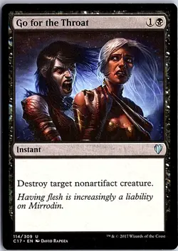 Go for the Throat U Commander 2017 114 LP Magic - Image 1