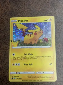 Pikachu SWSH039 Black Star Promo Holo Pokemon Card - Image 1