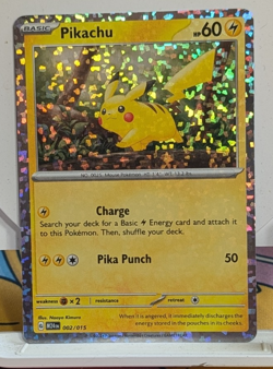 PIKACHU - McDonald's Promo 002/015 M24 EN 2024 Happy Meal Holo Foil Pokemon 2025 - Image 1