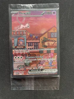 SEALED Mew ex SVP 053 Black Star Promo Full Art Pokemon TCG Scarlet Violet 151 - Image 1