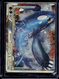 2010 Pokemon HeartGold & SoulSilver Undaunted Kyogre Groudon LEGE #87/90 - Image 1