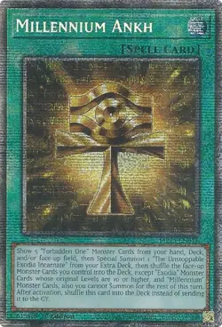 x1 Millennium Ankh - MP25-EN011 - Starlight Rare - 1st Edition Yu-Gi-Oh! M/NM - Image 1