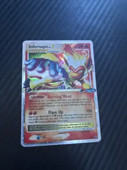 Pokemon TCG Infernape LV.X Holo Rare Card Diamond & Pearl 121/130 - Image 1
