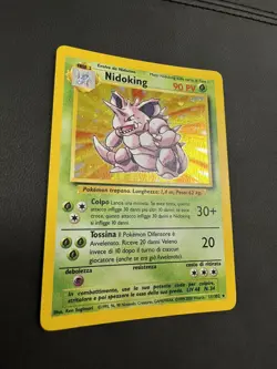 Pokemon Italian Base Set 11/102 Nidoking Foil Holo Rare Card TCCCX - Image 2