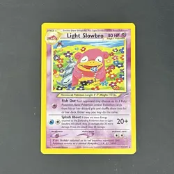 Pokemon TCG Light Slowbro Neo Destiny Card 51/105 Regular LP - Image 1