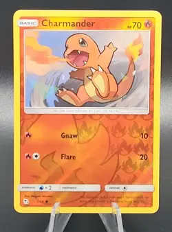 Charmander Reverse Holo Foil Hidden Fates 2019 7/68 - Near Mint Pokemon Card - Image 1