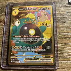 Pokemon TCG Ionos Bellibolt ex 188/159 Journey Together Gold Hyper Rare Card NM - Image 1