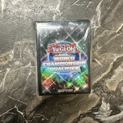 YuGiOh - Black Card Sleeves - World Championship Qualifier - 2022 - Sealed - Image 1