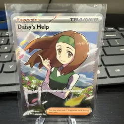Pokemon TCG Daisy's Help Scarlet & Violet Trainer 151 Full Art UR Card 195/165 - Image 1