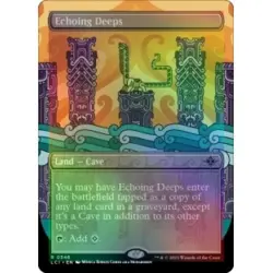 FOIL ECHOING DEEPS (BORDERLESS) X4 The Lost Caverns Of Ixalan LCI Magic MTG CARD - Image 1