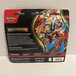 Pokemon TCG Mega Evolution 3-Pack Blister Card Psyduck Foil Promo NEW/Sealed - Image 2