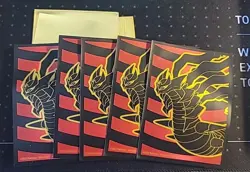 x11 Pokemon Protective TCG Card Sleeves 2020 Nintendo Game Freak Red/Gold Design - Image 1