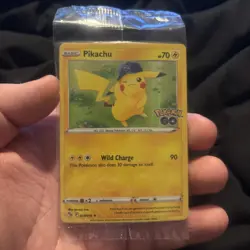 2022 Pokemon GO Pikachu Holo Promo Card 028/078 New Sealed - Image 1
