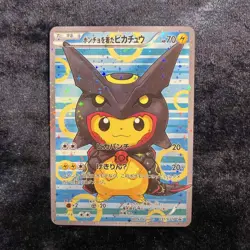 Pokemon Card Game Pikachu in Poncho Black Rayquaza - Image 1