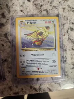 2000 Pokemon PIDGEOT Base Set 2 HOLO Foil Card 14/130 2nd Edition WotC NM Rare - Image 1