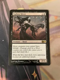 MTG - SYPHON SLIVER - RARE - M14 - LP - Image 1