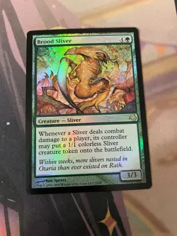 MTG - BROOD SLIVER - FOIL - RARE - PREMIUM DECK SLIVERS - LP - Image 1