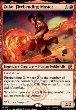 Zuko, Firebending Master M Avatar: The Last Airbender: Eternal-Legal 127 NM - Image 1