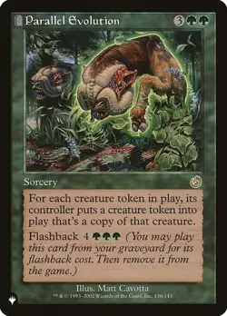 Parallel Evolution - The List Light Play, English Magic the Gathering MTG The Li - Image 1