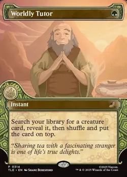 Worldly Tutor (Showcase) Avatar: The Last Airbender: Eternal-Legal 314 Normal NM - Image 3