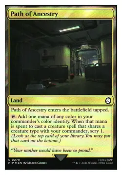 Path of Ancestry (foil) Fallout MTG - NM+ *Mythic Relics* - Image 1