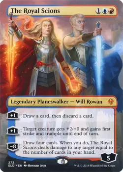 The Royal Scions (Borderless) - Throne of Eldraine (ELD) (FOIL) NM Never Played - Image 1