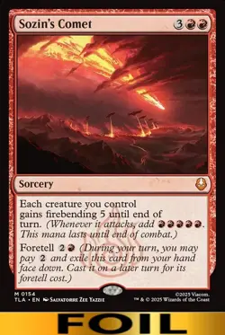 1x - Sozin's Comet - FOIL #154 - Avatar: The Last Airbender - NM MTG - Image 1