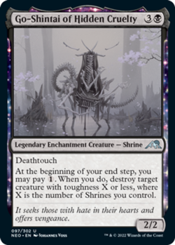 x1 Go-Shintai of Hidden Cruelty - Kamigawa: Neon Dynasty - NM - MTG - Image 1