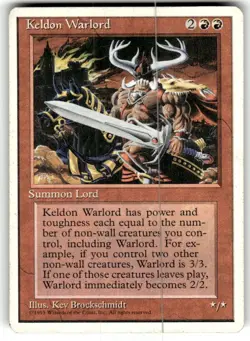 Keldon Warlord MTG Core Set 4th Edition Regular MTG - Image 1