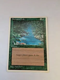 Stream of Life MTG Core Set 4th Edition Regular LP - Image 1