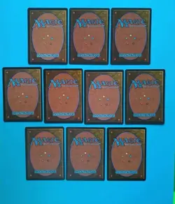 MTG Ice Age Lot of 10 Snow-Covered Lands Island, Forest, Mountain + LP/EX 1995! - Image 4