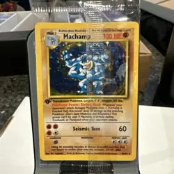 Base Set 1st Edition Machamp 8/102 Holo Sealed NM! Pokemon TCG WOTC - Image 1