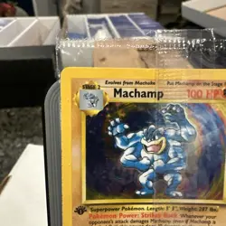Base Set 1st Edition Machamp 8/102 Holo Sealed NM! Pokemon TCG WOTC - Image 2