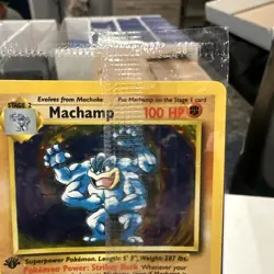 Base Set 1st Edition Machamp 8/102 Holo Sealed NM! Pokemon TCG WOTC - Image 3