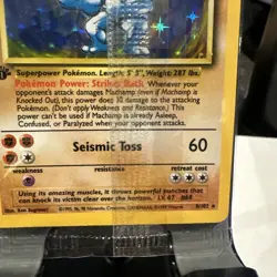 Base Set 1st Edition Machamp 8/102 Holo Sealed NM! Pokemon TCG WOTC - Image 4