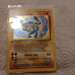 Pokemon TCG Machamp Holo Rare 1st Edition Base Set 8/102 MINT!!!! - Image 1