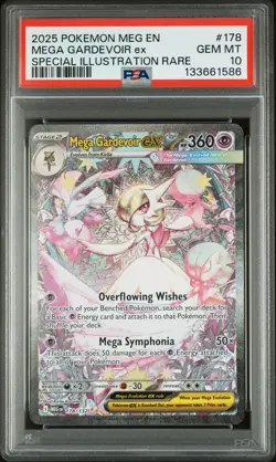 2025 POKEMON MEG EN-MEGA EVOLUTION #178 MEGA GARDEVOIR EX PSA 10 - Image 1