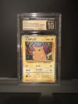 CGC Pristine 10 Pokemon Pikachu 008/032 Japanese Classic Collection 2023 Holo - Image 1