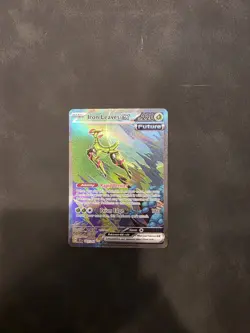Pokemon TCG Iron Leaves EX Scarlet & Violet Temporal Forces 203/162 NM Condition - Image 1