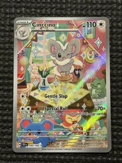 Cinccino 183/162 Temporal Forces Illustration Rare Never Played Rare Pokemon - Image 1