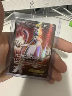 Pokemon XY Breakthrough Mewtwo EX 158 Full Art Holo Foil 2015 LP - Image 3